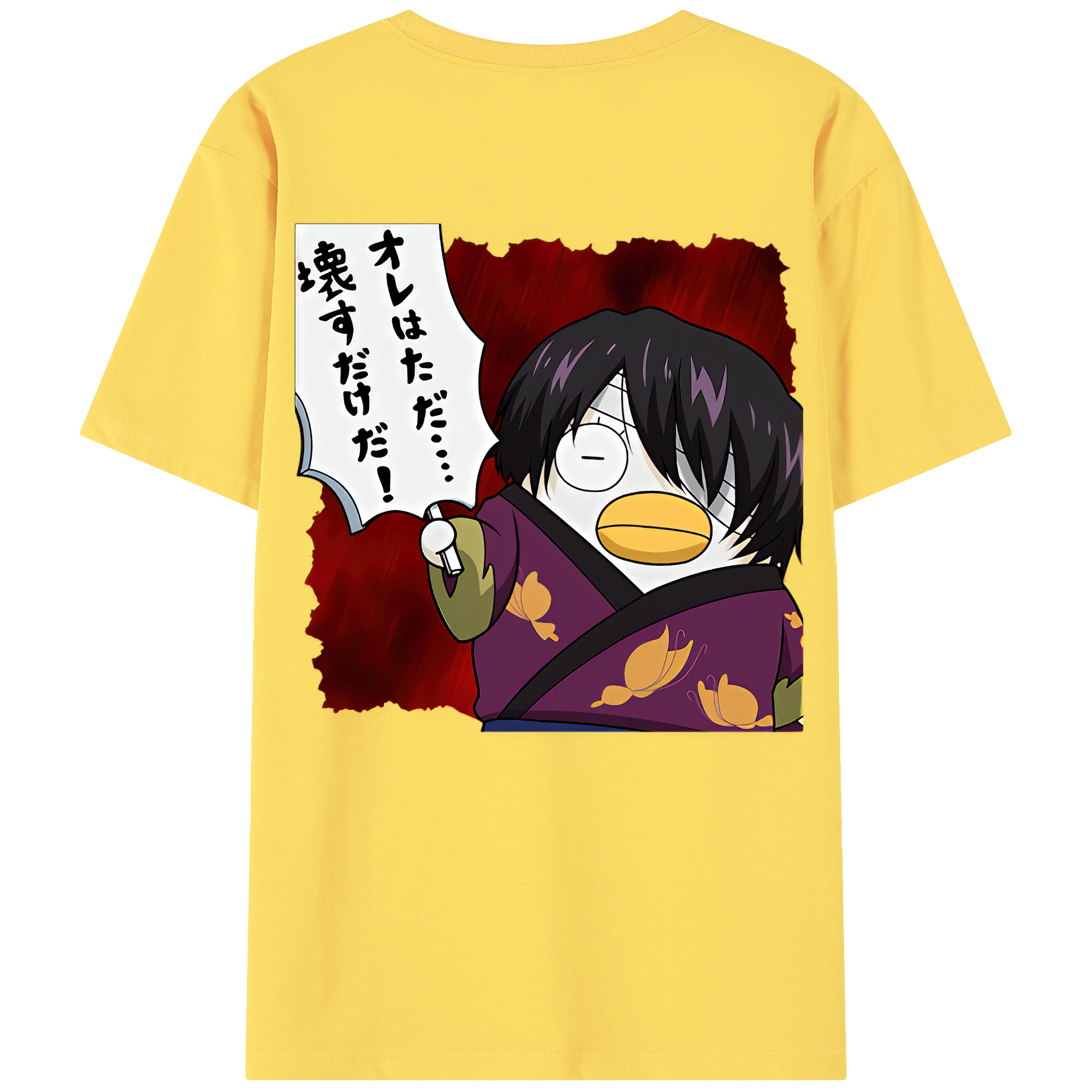 （画像用） ぎんたま 坂田銀時（さかたぎんとき） 神楽 志村新八（しむら しんぱち） GINTAMA Sakata Gintoki Kagura Shimura Shinpachi 綿100％半袖Tシャツ（背面プリント）