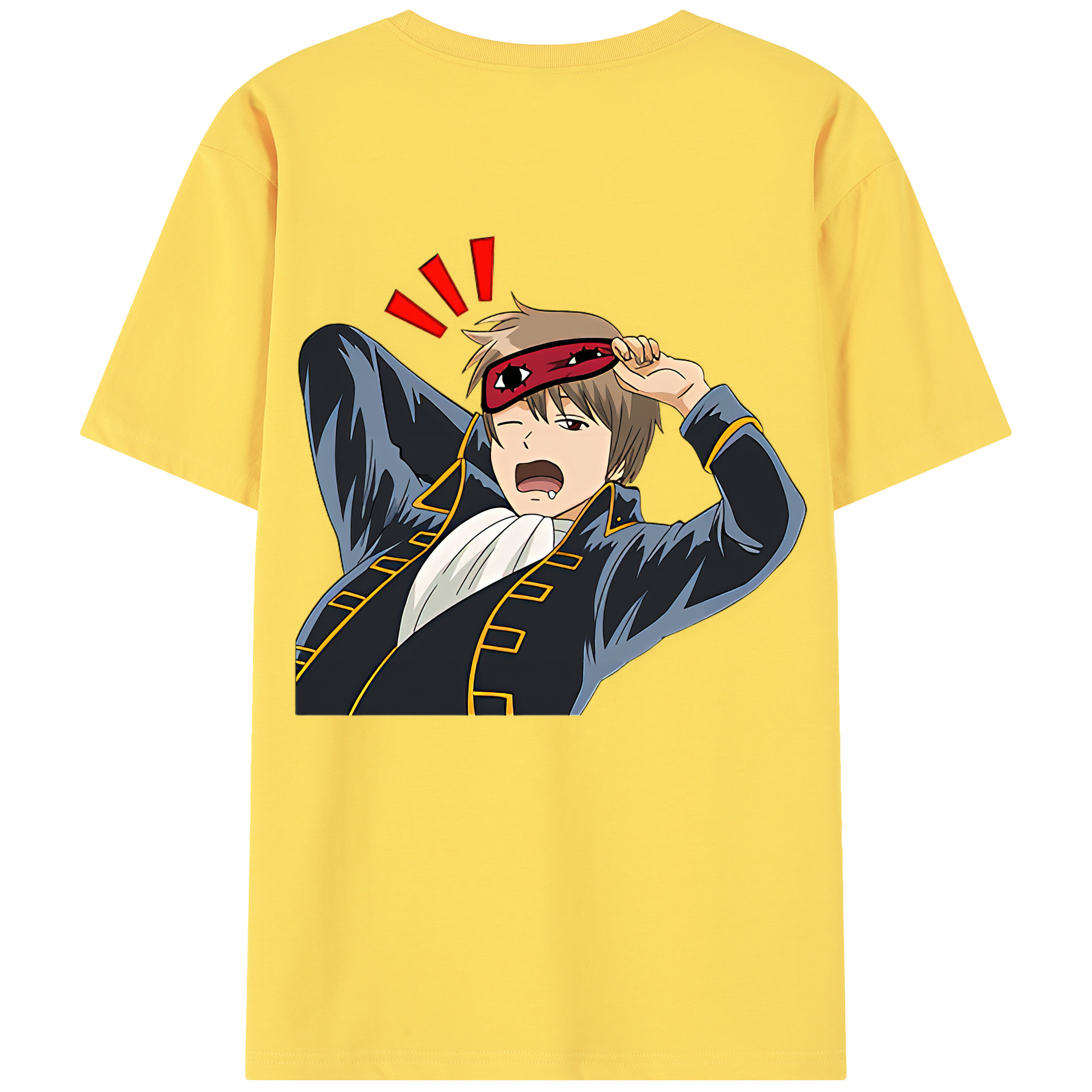 （画像用） ぎんたま 坂田銀時（さかたぎんとき） 神楽 志村新八（しむら しんぱち） GINTAMA Sakata Gintoki Kagura Shimura Shinpachi 綿100％半袖Tシャツ（背面プリント）
