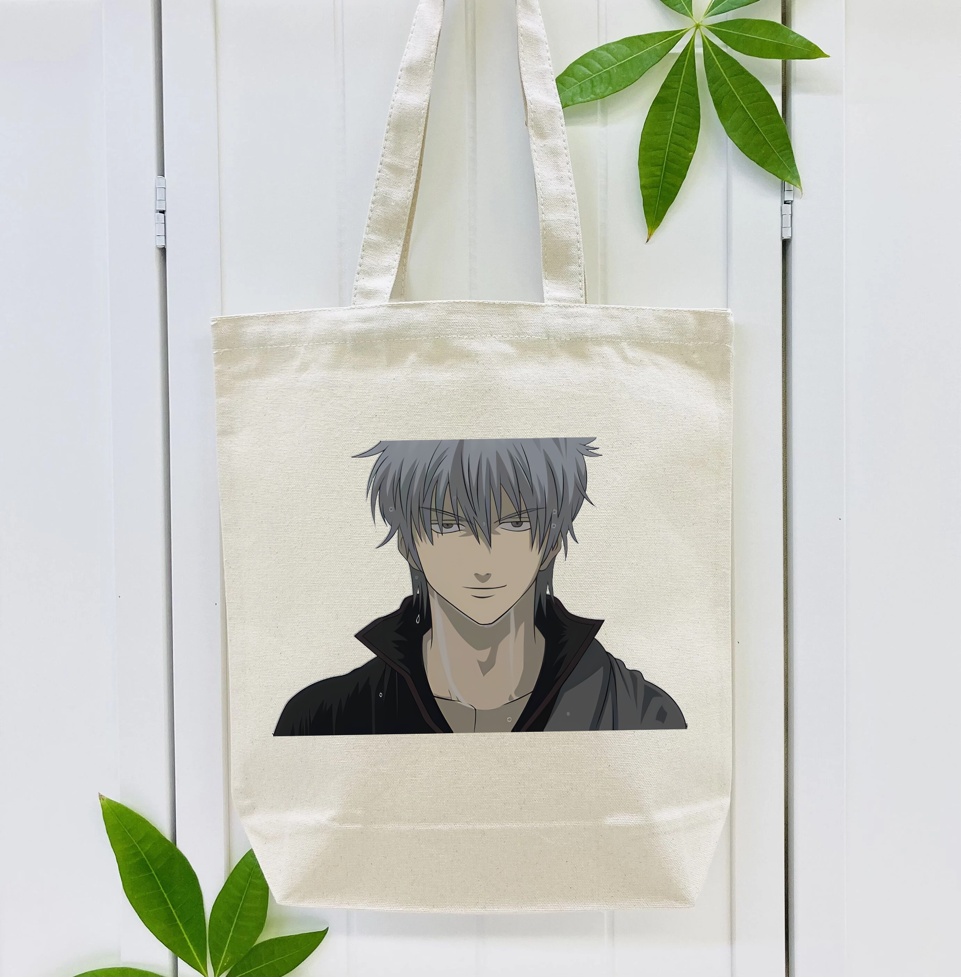 ぎんたま 坂田銀時（さかたぎんとき） 神楽 志村新八（しむら しんぱち） GINTAMA Sakata Gintoki Kagura Shimura Shinpachi 縦型キャンバス生地手提げバッグ　トートバッグ
