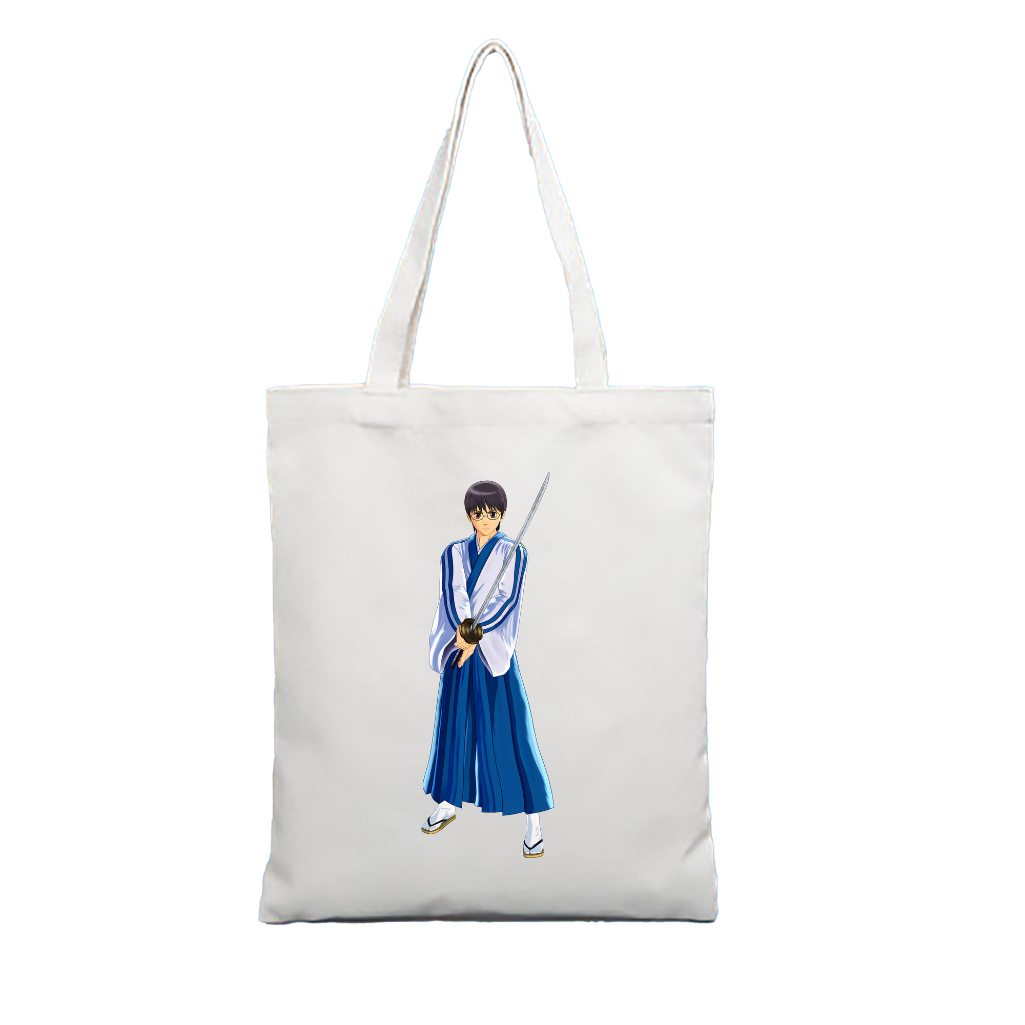 （画像用） ぎんたま 坂田銀時（さかたぎんとき） 神楽 志村新八（しむら しんぱち） GINTAMA Sakata Gintoki Kagura Shimura Shinpachi 縦型キャンバス生地手提げバッグ　トートバッグ