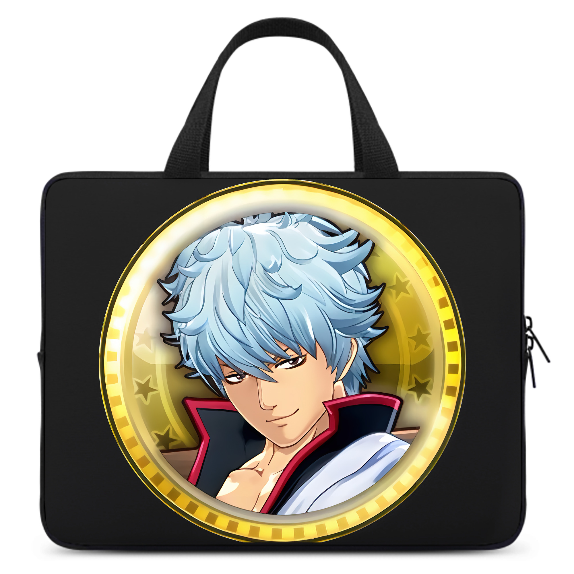 （画像用） ぎんたま 坂田銀時（さかたぎんとき） 神楽 志村新八（しむら しんぱち） GINTAMA Sakata Gintoki Kagura Shimura Shinpachi 手提げノートパソコンバッグ