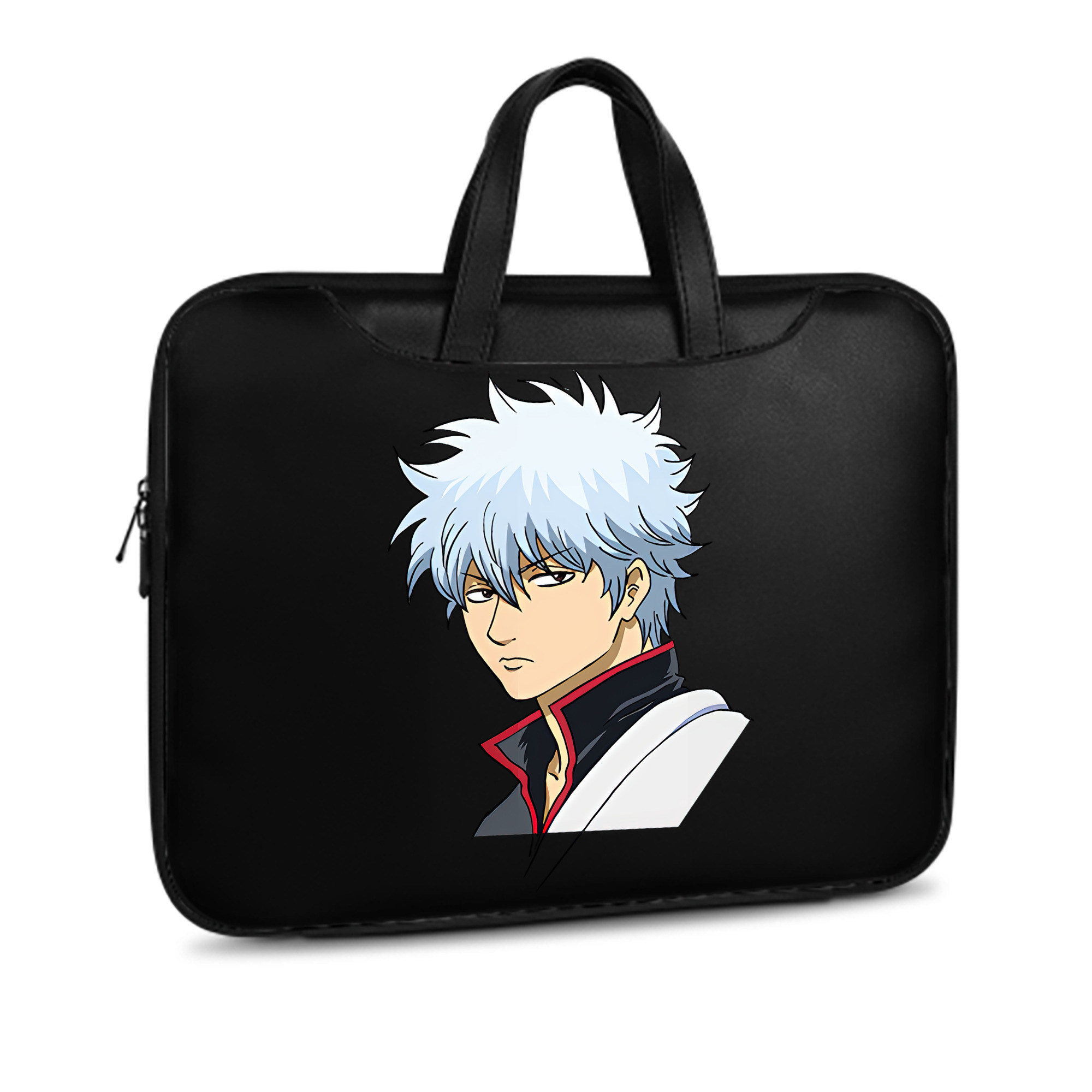 （画像用） ぎんたま 坂田銀時（さかたぎんとき） 神楽 志村新八（しむら しんぱち） GINTAMA Sakata Gintoki Kagura Shimura Shinpachi レザーラップトップバッグ　ノートパソコンケース