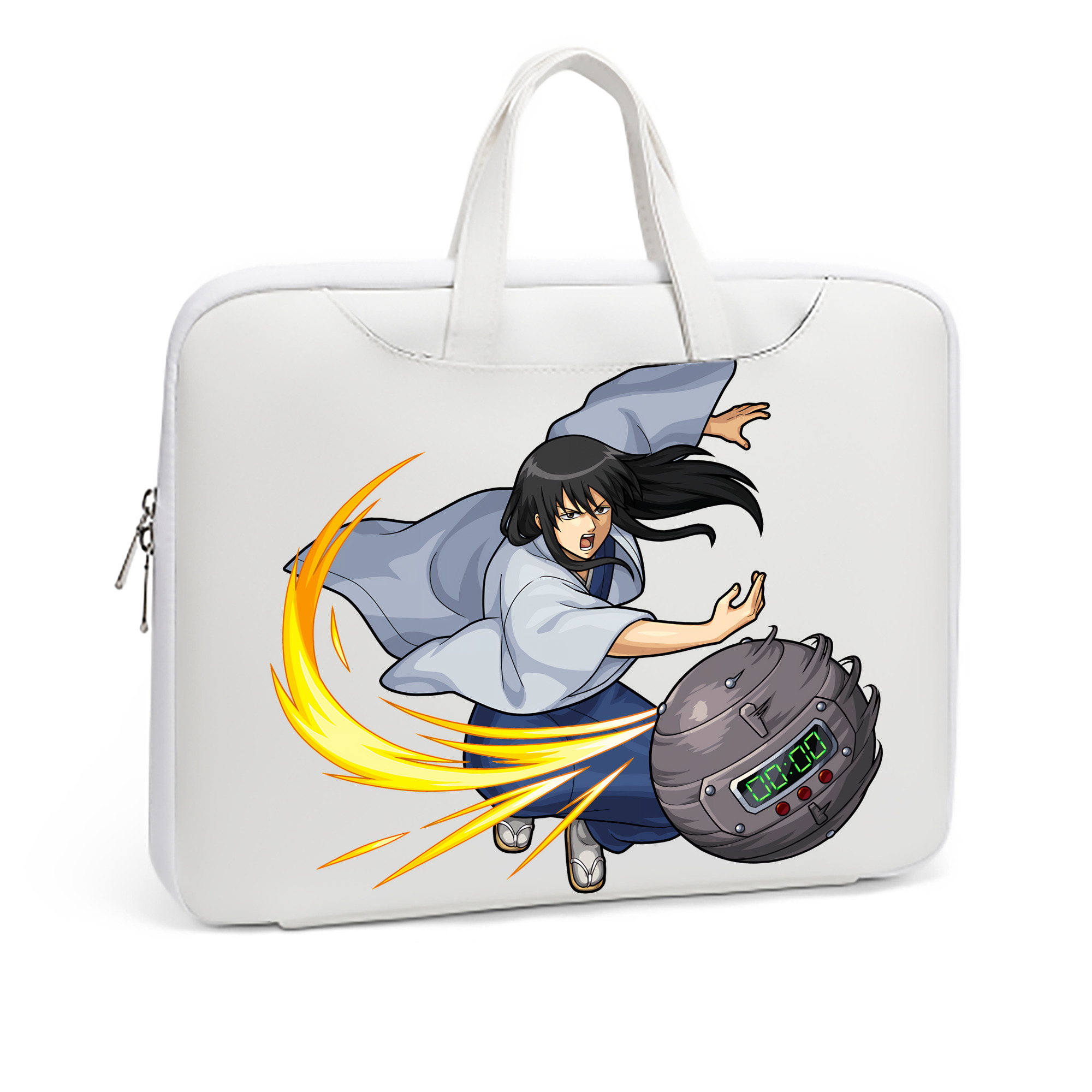 （画像用） ぎんたま 坂田銀時（さかたぎんとき） 神楽 志村新八（しむら しんぱち） GINTAMA Sakata Gintoki Kagura Shimura Shinpachi レザーラップトップバッグ　ノートパソコンケース
